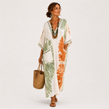 MARIAM TIE DYE GREEN CAFTAN
