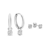 SET MOON STONE EARRINGS | WHITE GOLD JEWELLERY