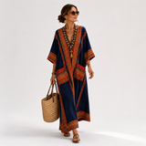 SAMIRA BLUE ETHNIC CAFTAN