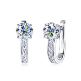 CHANNEL MOISSANITE EARRINGS | GOLD JEWELLERY