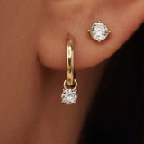 SET MOON STONE EARRINGS | GOLD JEWELLERY