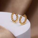 TWISTED EARRINGS | GOLD JEWELLERY