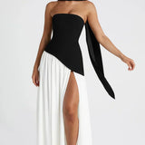 SOLENNE | ELEGANT LIGHT-TONE DRESS