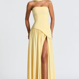 SOLENNE | ELEGANT LIGHT-TONE DRESS