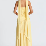 SOLENNE | ELEGANT LIGHT-TONE DRESS