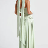 SOLENNE | ELEGANT LIGHT-TONE DRESS