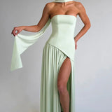 SOLENNE | ELEGANT LIGHT-TONE DRESS
