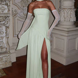 SOLENNE | ELEGANT LIGHT-TONE DRESS