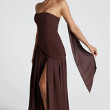 SOLENNE | ELEGANT LIGHT-TONE DRESS