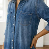 STELLA - DENIM COTTON JUMPSUIT