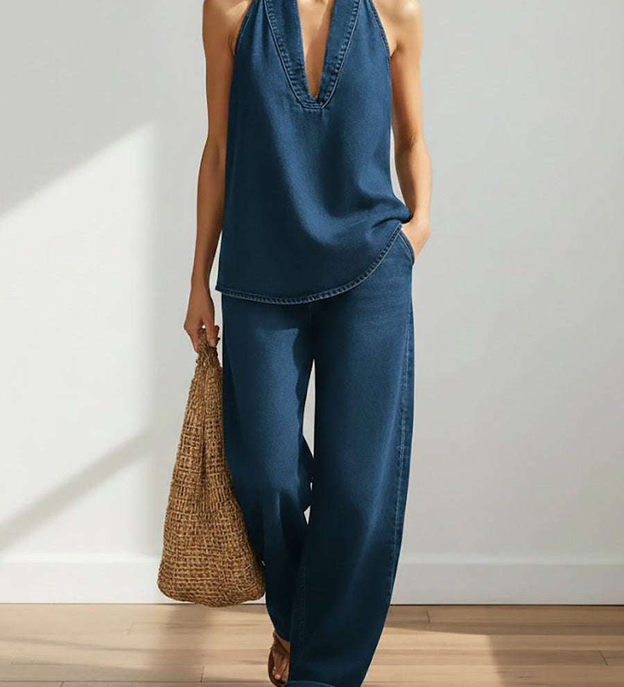 MADELINE - TWO-PIECE DENIM SET