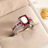 HALO RUBY RING | GOLD JEWELLERY