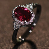 SOLITAIRE RUBY RING | GOLD JEWELLERY