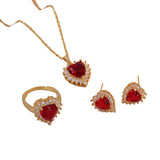 RUBY JEWELRY SET | GOLD JEWELLERY