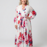 LILLIAN | LONG-SLEEVE FLORAL MAXI DRESS