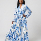 LILLIAN | LONG-SLEEVE FLORAL MAXI DRESS
