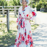LILLIAN | LONG-SLEEVE FLORAL MAXI DRESS