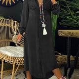 CORINNE - CASUAL ELEGANT LONG DENIM SHIRT DRESS