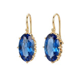 BLUE BLOOM EARRINGS | GOLD JEWELLERY
