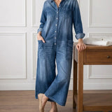 STELLA - DENIM COTTON JUMPSUIT