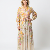 CRESSIDA | LONG-SLEEVE FLORAL MAXI DRESS