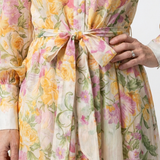 CRESSIDA | LONG-SLEEVE FLORAL MAXI DRESS