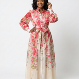 CRESSIDA | LONG-SLEEVE FLORAL MAXI DRESS